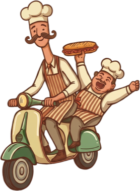 Pepe i Roni na Vespie
